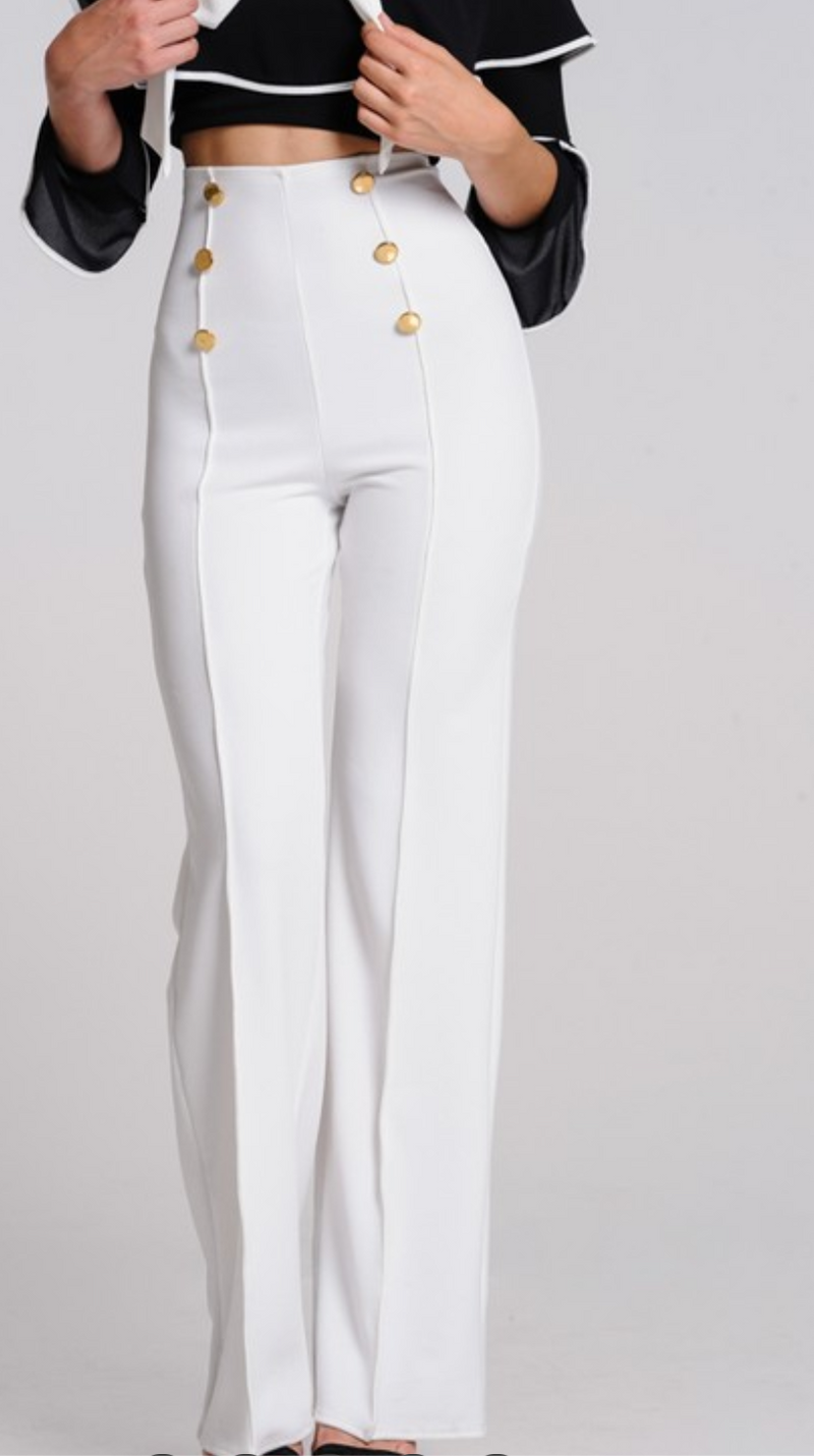 Sailor High Waist Pants – I Lyn Fashion Lounge, LLC