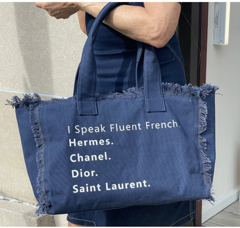 I Speak Fluent French Handbag
