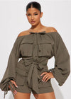 While On Vacation Romper
