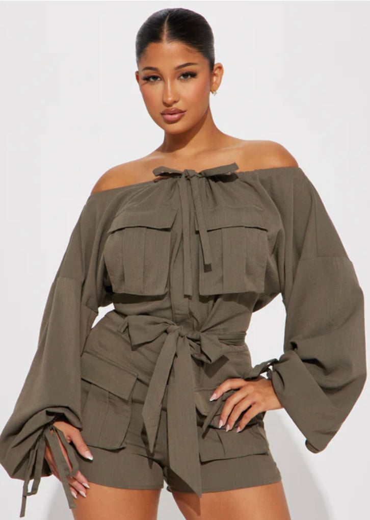 While On Vacation Romper