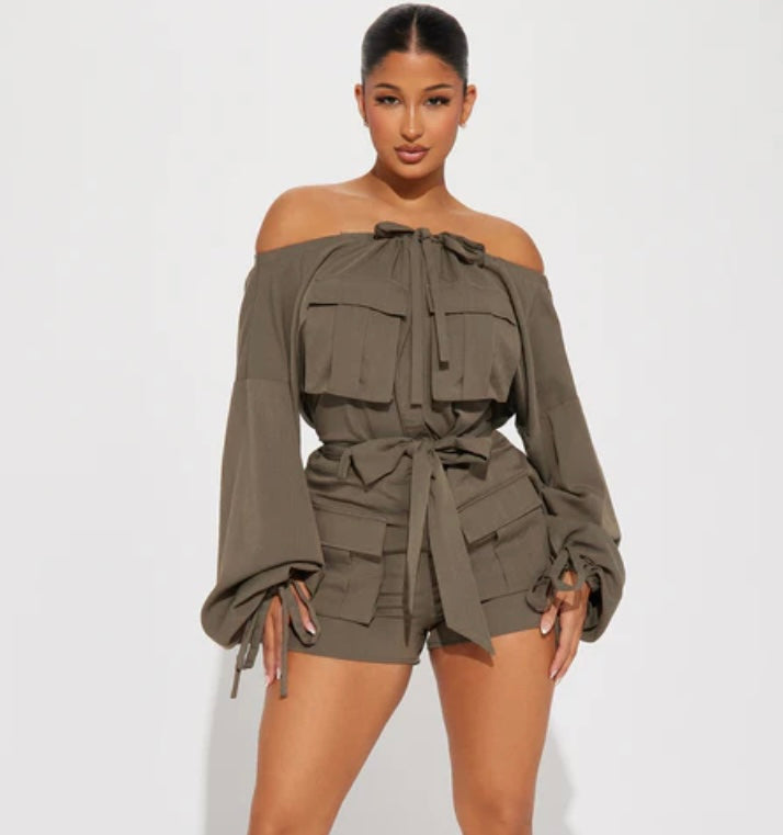 While On Vacation Romper