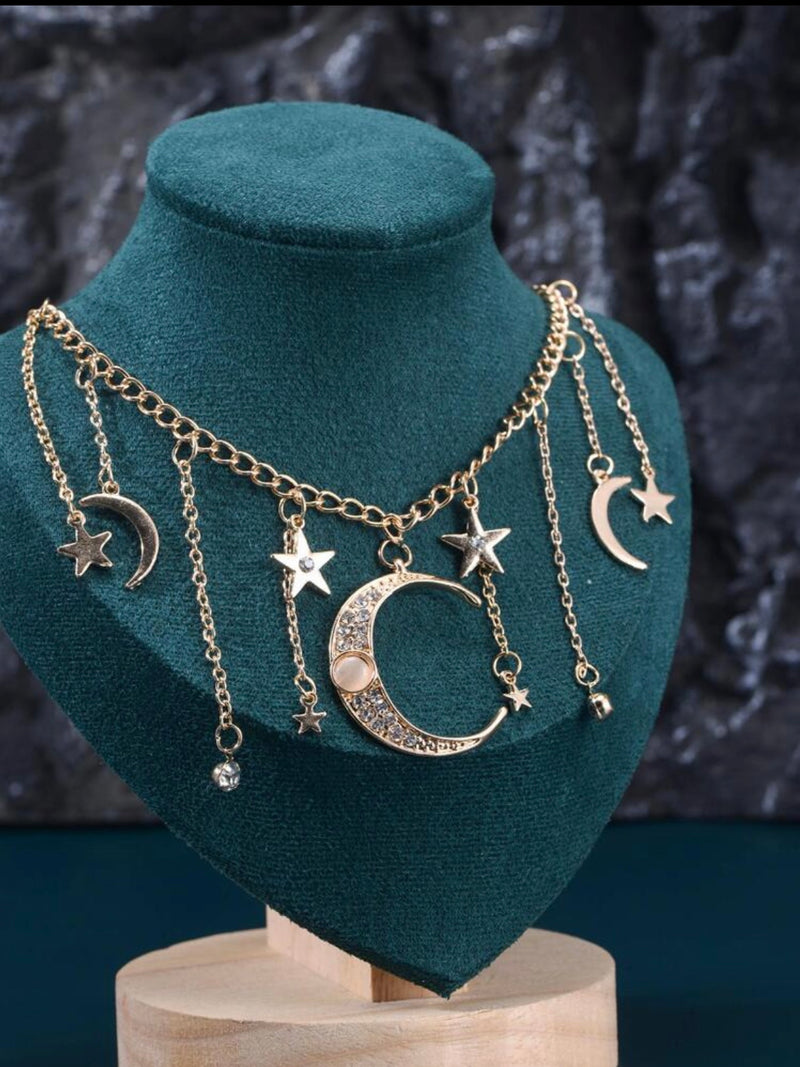 The Stars & Moon Necklace