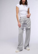 Distressed Skirt Pants