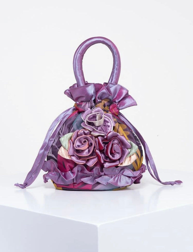 Purple Roses Purse