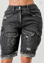 My Denim Cargo Shorts
