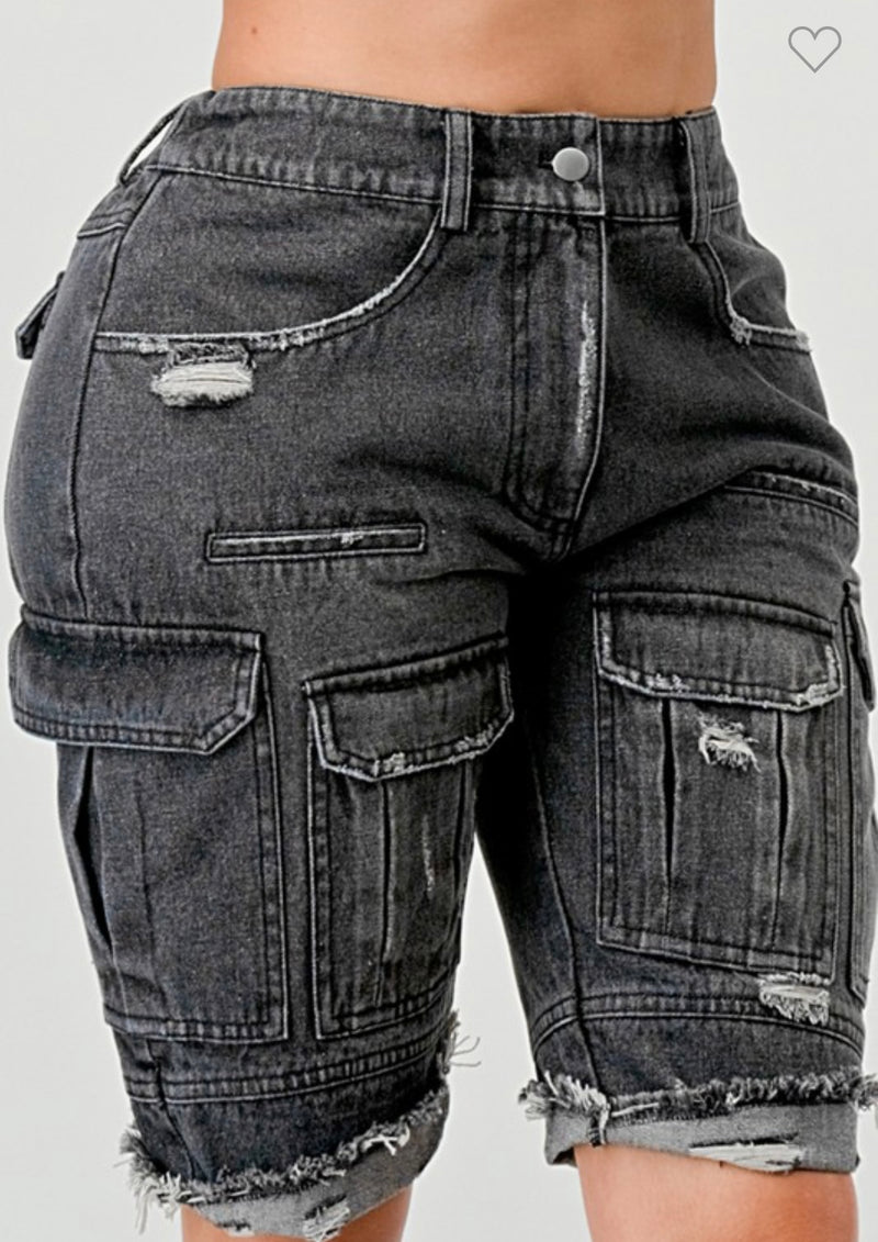 My Denim Cargo Shorts