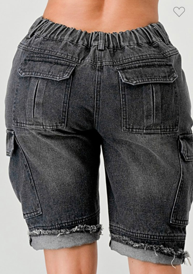 My Denim Cargo Shorts
