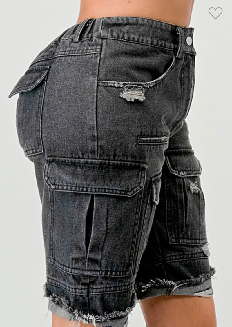 My Denim Cargo Shorts