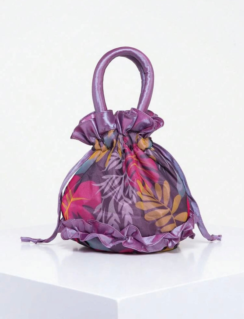 Purple Roses Purse