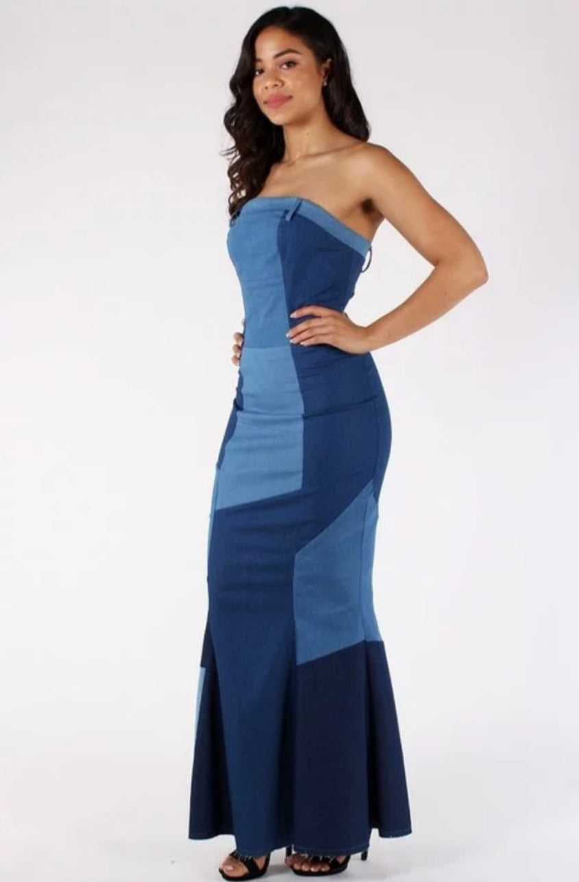 Buy Desigual Women's Patchwork Denim Dress, Denim, 42 at Amazon.in