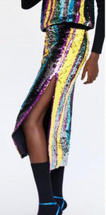 Lights, Cameras, Action Sequin Midi Skirt