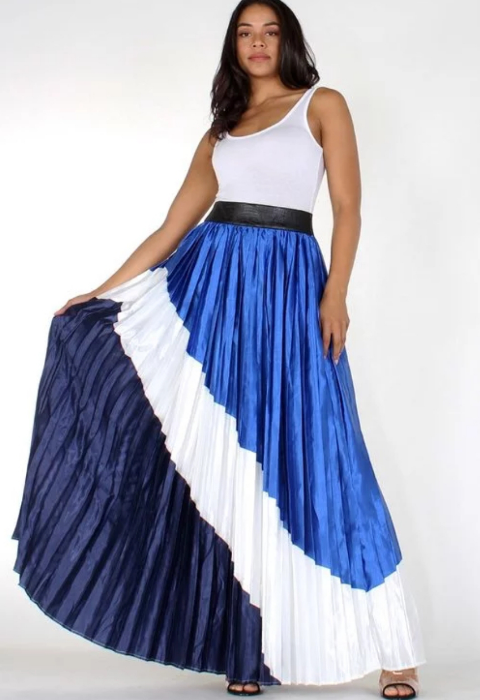 Rock The Pleats Maxi Skirt