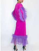 Tulle + Midi Dress