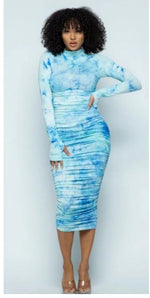Blue Skies Midi Dress