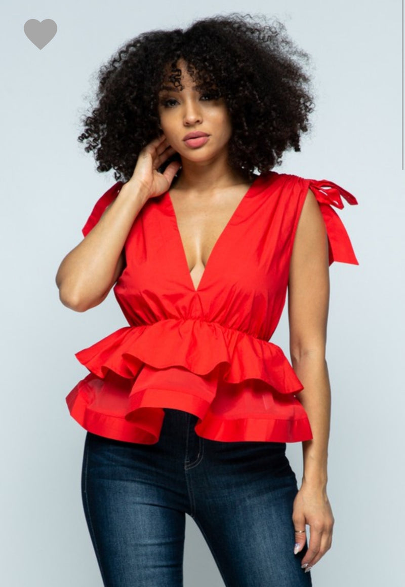 Prissy Peplum Top
