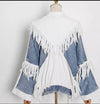 Denim Fringe Jacket