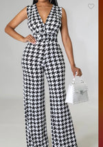 Houndstooth Jumpsuit