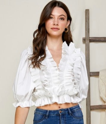 In Love With Ruffles Top