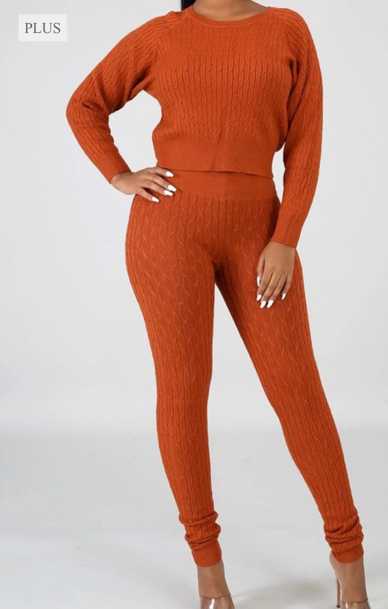 Quick Run Cable Knit Lounge Set II by iRelaxx