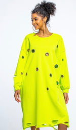 Ring Leader Distressed Midi Dress
