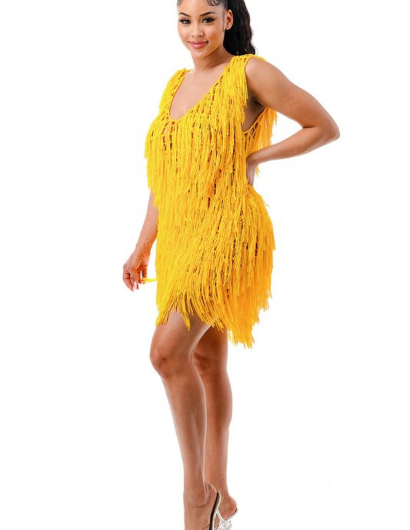 Fringe Dress Coverup