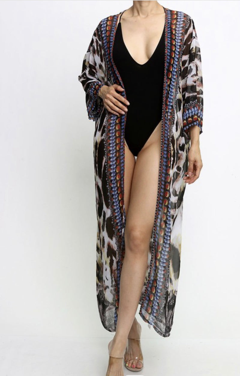 The Other Animal Print Kimono