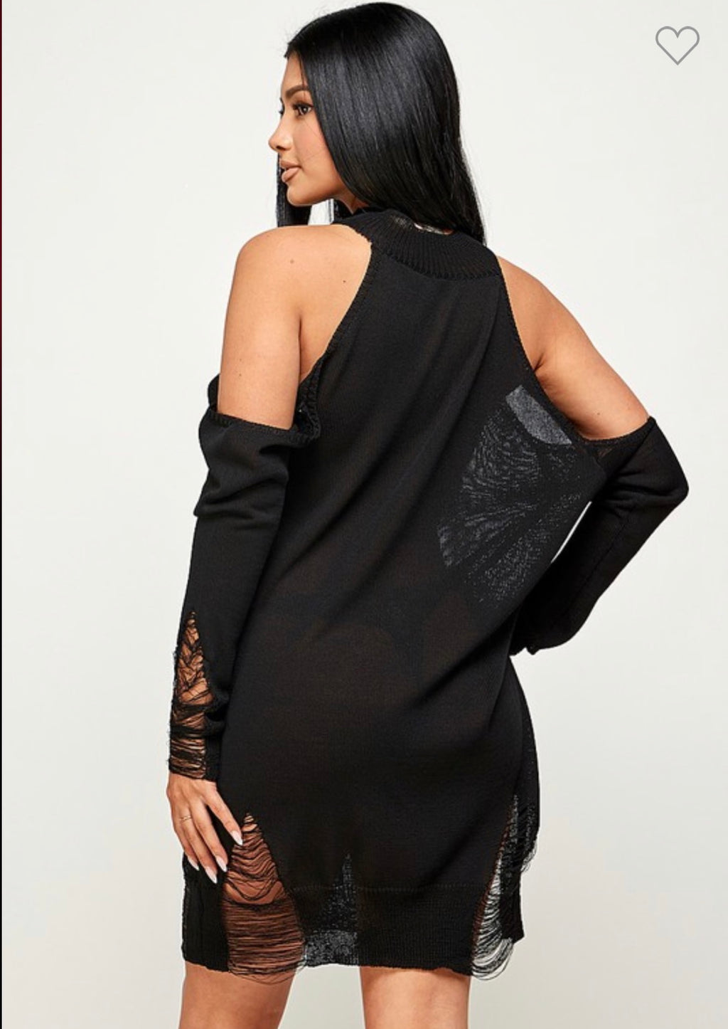 Give Them The Cold Shoulder Dress Top