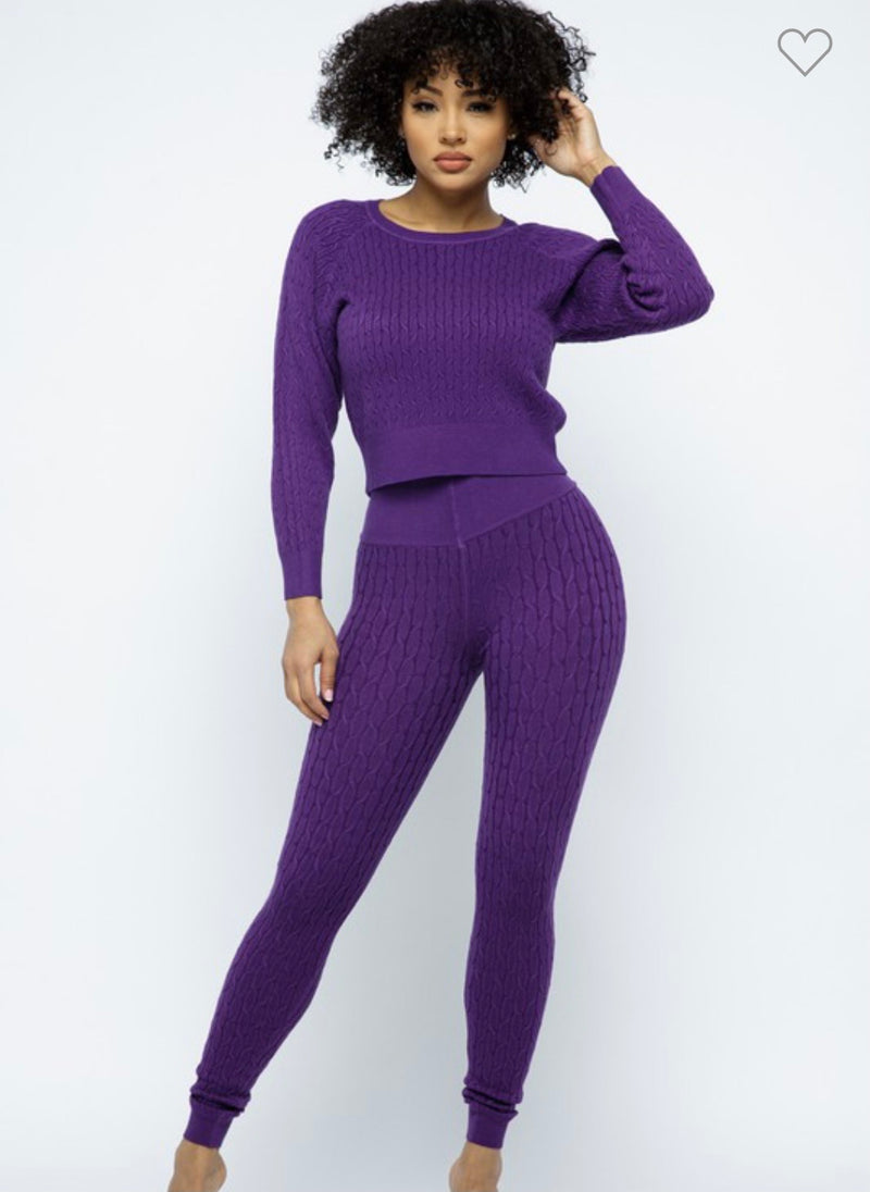 iRelaxx Cable Knit Loungewear