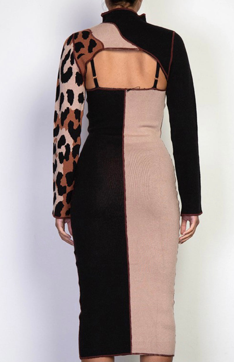 It’s My Animal Side Midi Dress