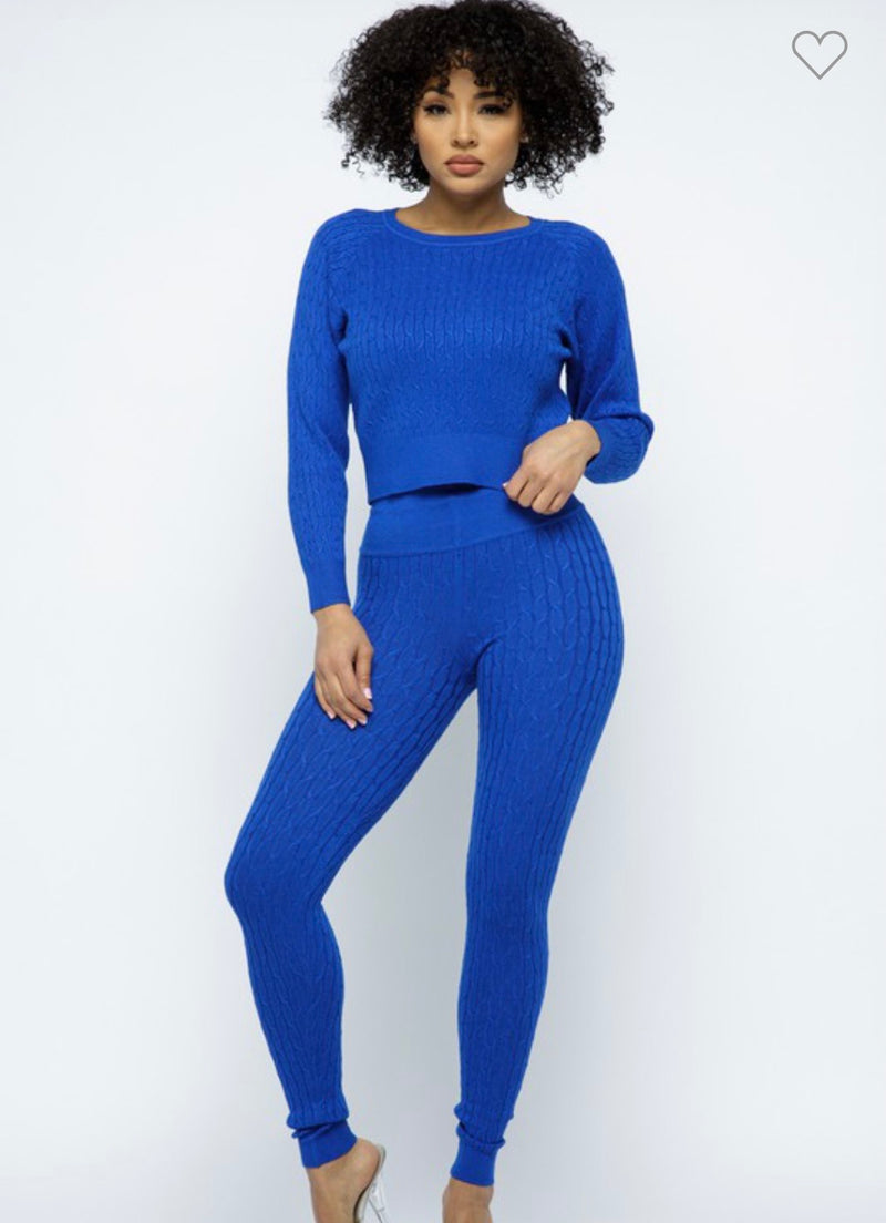 iRelaxx Cable Knit Loungewear
