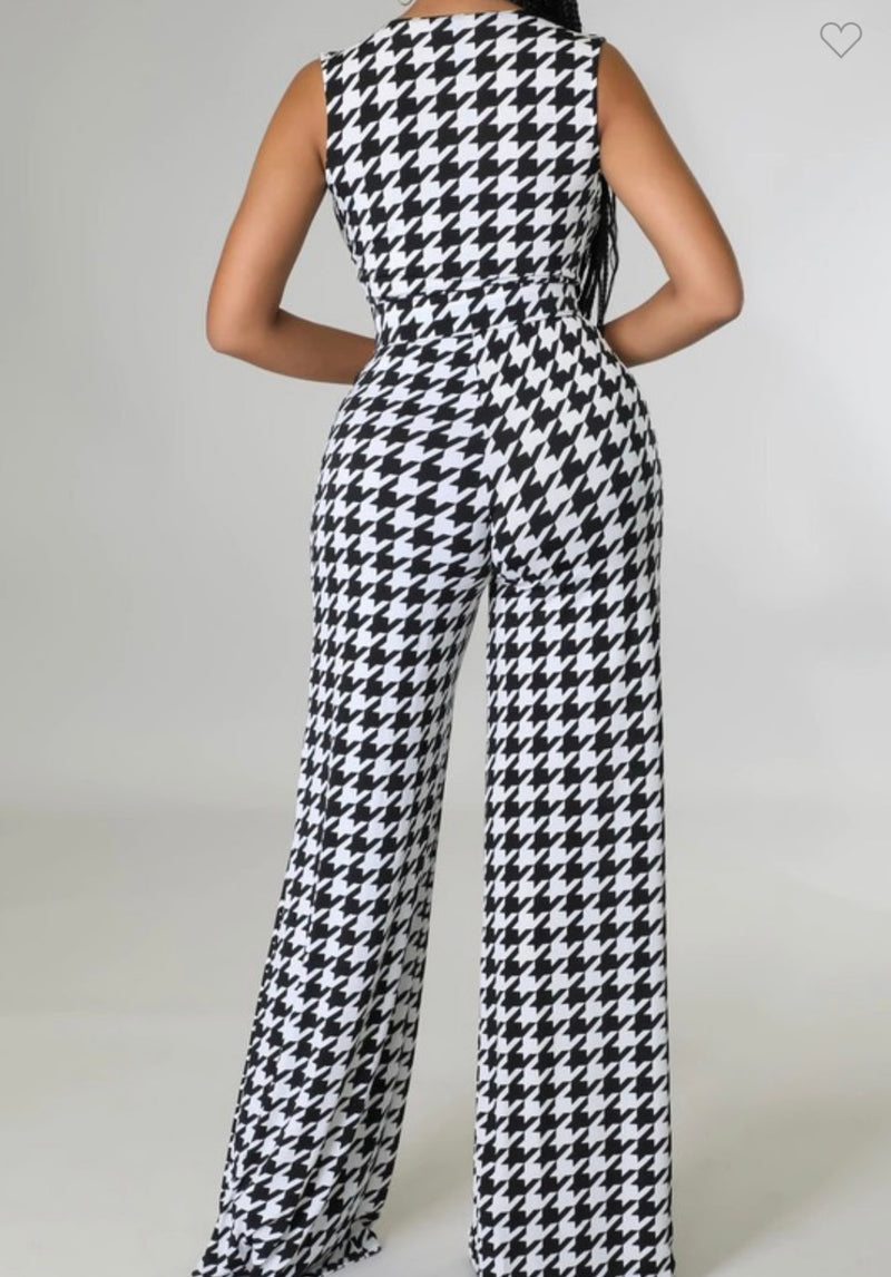 Houndstooth Jumpsuit